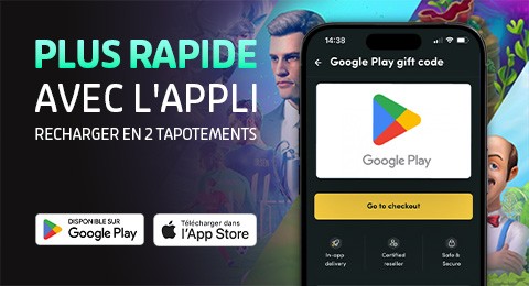 Plus rapide avec l'appli, recharger en 2 tapotements