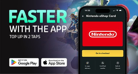 faster with the app, top up in 2 days