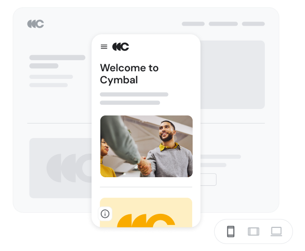 Xem trước một trang web trên thiết bị di động