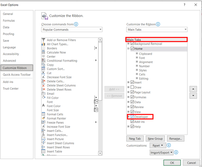 Checking-box-developer