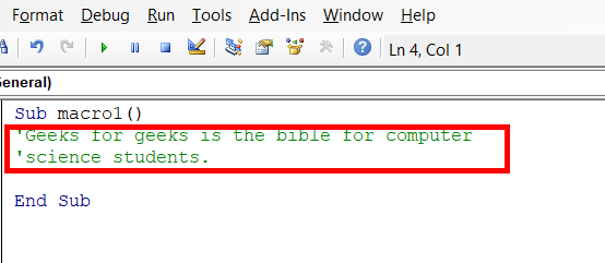 Selected-text-commented