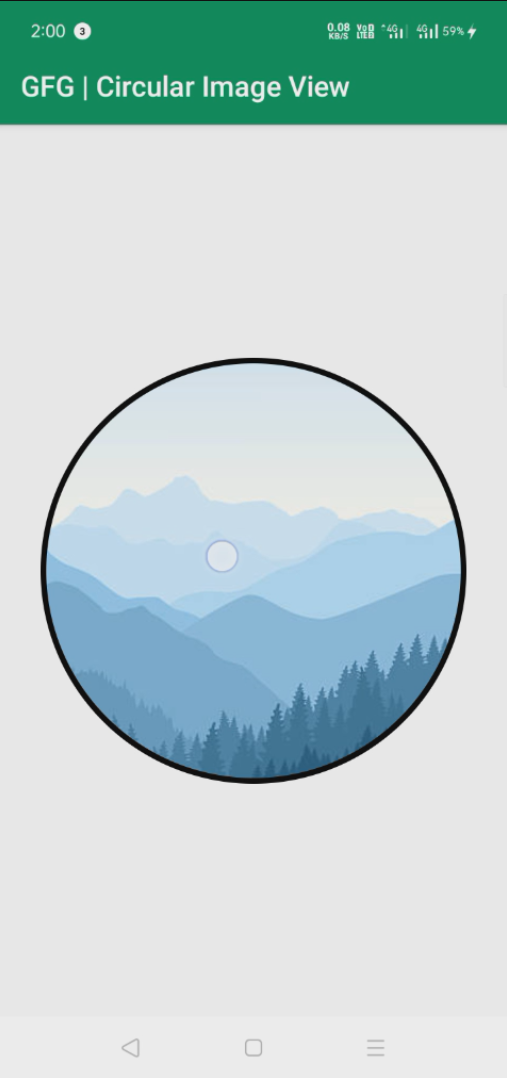 CircularImageView in Android using hdodenhof Library Output