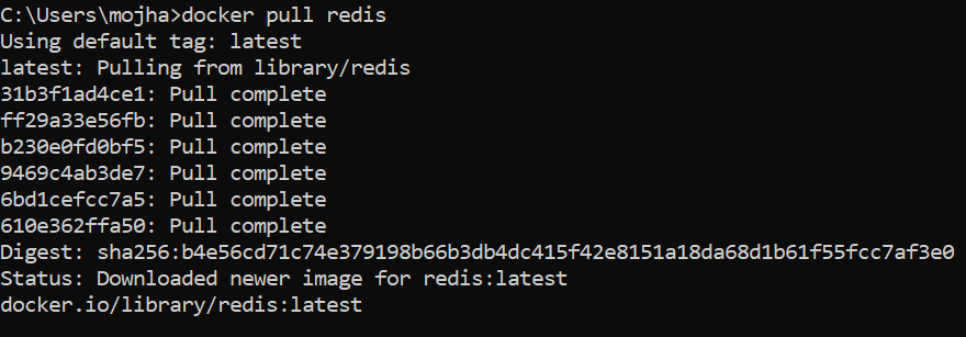 Redis image latest version