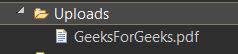 File Uploaded in Uploads Folder