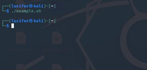 Using trap command