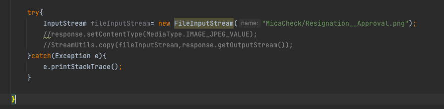 Adding an Image from InputStream and giving the path of the file 