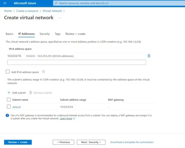 Configure Ip addresses. 