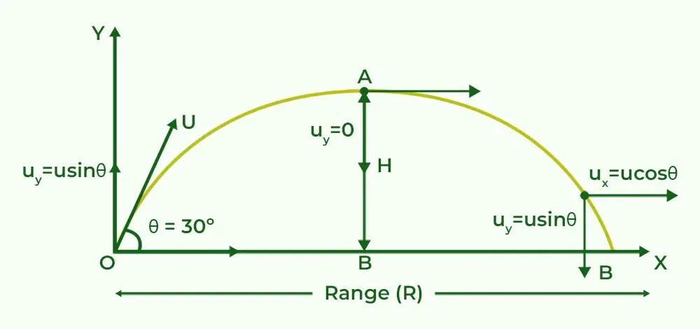 Projectile Motion Diagram