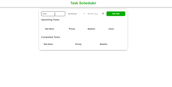 Task-Scheduler-using-React-Js