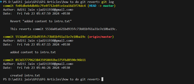 revert-commit-added