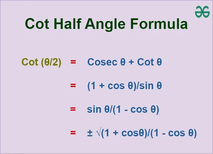 Cot-Half-Angle-Formula