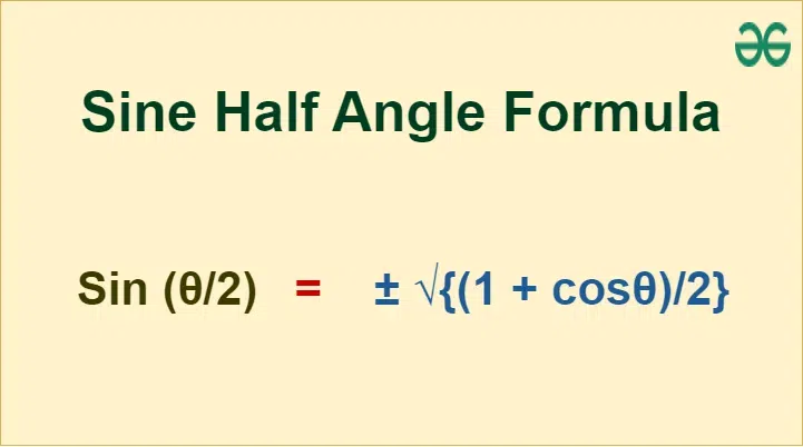Sine-Half-Angle-Formula