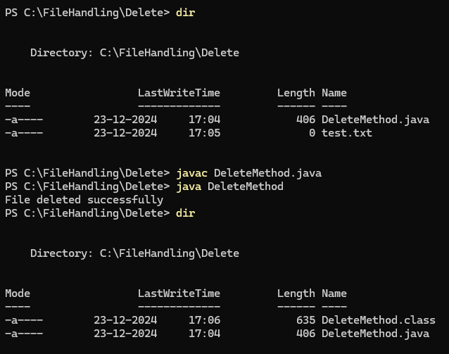 Delete File