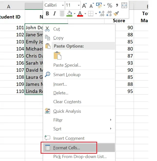 Lock Cells In Excel