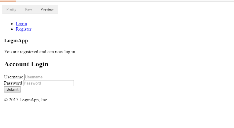preview look postman for registered user