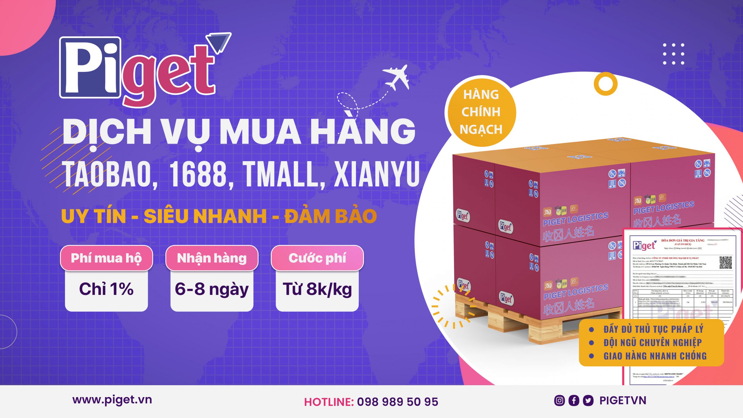 dịch vụ nhập hàng trung quốc piget