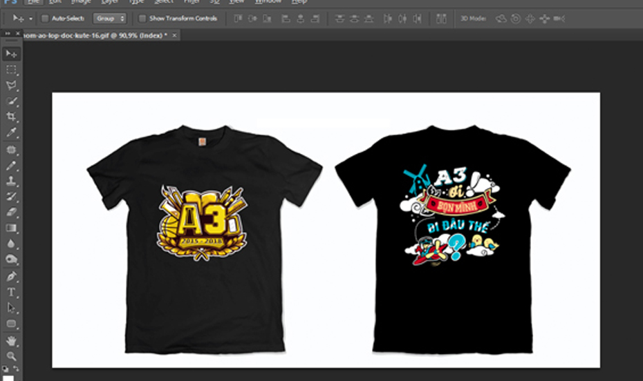 Hoàn thiện bản thiết kế cho áo