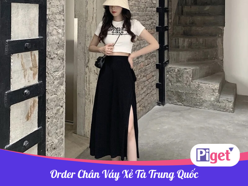 Order chân váy xẻ tà Trung Quốc