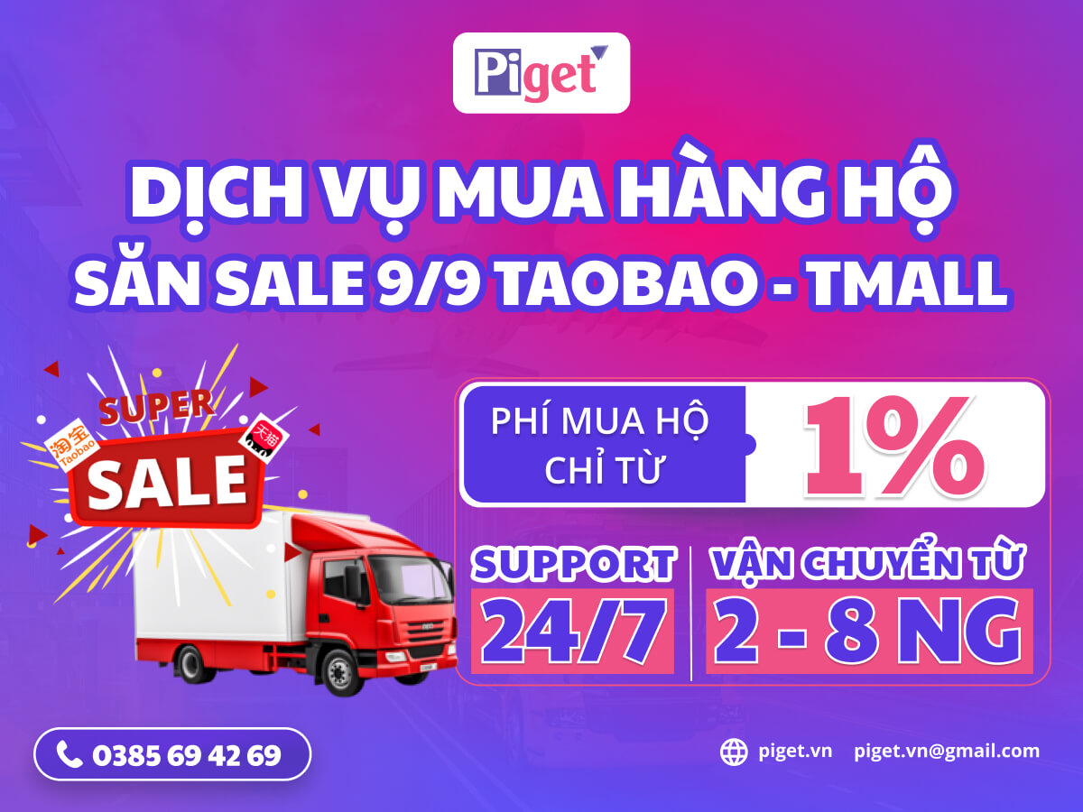Dịch vụ mua hộ săn sale 9/9 Taobao Tmall Dịch vụ mua hộ săn sale 9/9 Taobao Tmall