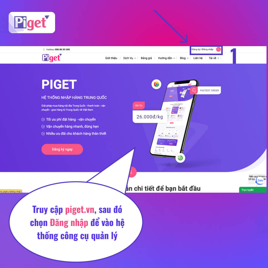 Đăng ký tài khoản trên LCPAY