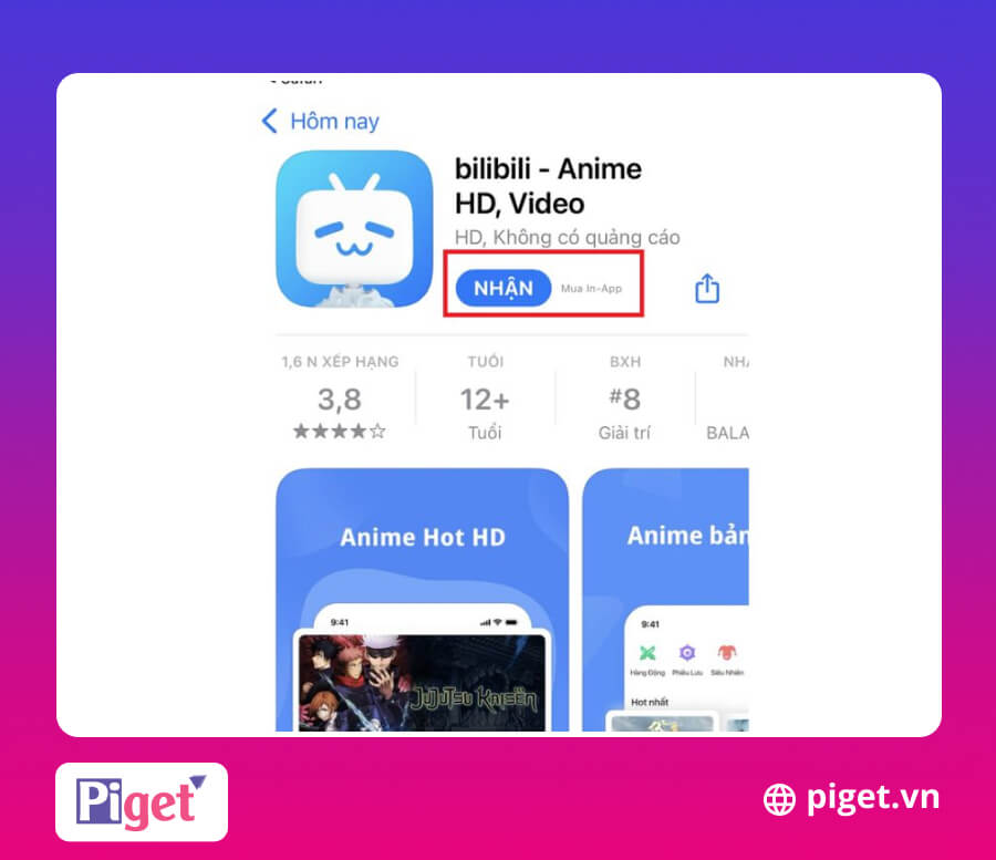 Tải Bilibili trên ios Tải Bilibili trên ios